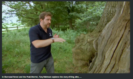 Andy Gaunt Archaeologist Tony Robinson Walking Through History Sherwood Forest